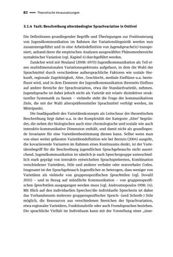 Image of the Page - 82 - in Jugendkommunikation und Dialekt - Syntax gesprochener Sprache bei Jugendlichen in Osttirol