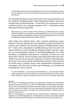 Bild der Seite - 85 - in Jugendkommunikation und Dialekt - Syntax gesprochener Sprache bei Jugendlichen in Osttirol