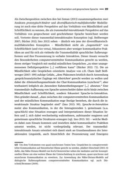 Bild der Seite - 89 - in Jugendkommunikation und Dialekt - Syntax gesprochener Sprache bei Jugendlichen in Osttirol