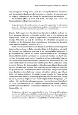 Bild der Seite - 93 - in Jugendkommunikation und Dialekt - Syntax gesprochener Sprache bei Jugendlichen in Osttirol