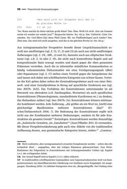 Image of the Page - 98 - in Jugendkommunikation und Dialekt - Syntax gesprochener Sprache bei Jugendlichen in Osttirol