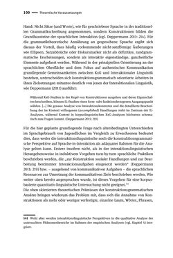 Image of the Page - 100 - in Jugendkommunikation und Dialekt - Syntax gesprochener Sprache bei Jugendlichen in Osttirol