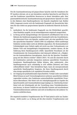 Image of the Page - 108 - in Jugendkommunikation und Dialekt - Syntax gesprochener Sprache bei Jugendlichen in Osttirol
