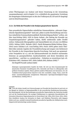 Image of the Page - 113 - in Jugendkommunikation und Dialekt - Syntax gesprochener Sprache bei Jugendlichen in Osttirol