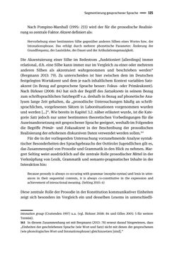Image of the Page - 115 - in Jugendkommunikation und Dialekt - Syntax gesprochener Sprache bei Jugendlichen in Osttirol