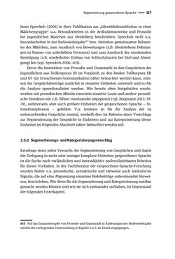 Image of the Page - 117 - in Jugendkommunikation und Dialekt - Syntax gesprochener Sprache bei Jugendlichen in Osttirol