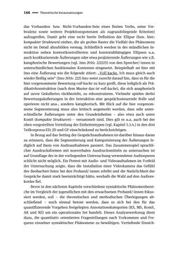 Image of the Page - 166 - in Jugendkommunikation und Dialekt - Syntax gesprochener Sprache bei Jugendlichen in Osttirol