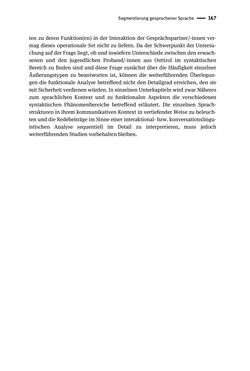 Image of the Page - 167 - in Jugendkommunikation und Dialekt - Syntax gesprochener Sprache bei Jugendlichen in Osttirol