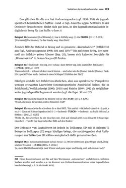 Image of the Page - 169 - in Jugendkommunikation und Dialekt - Syntax gesprochener Sprache bei Jugendlichen in Osttirol