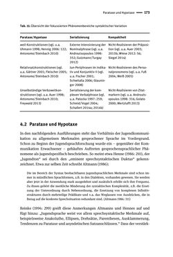 Bild der Seite - 173 - in Jugendkommunikation und Dialekt - Syntax gesprochener Sprache bei Jugendlichen in Osttirol