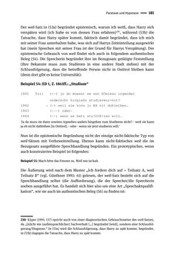 Image of the Page - 181 - in Jugendkommunikation und Dialekt - Syntax gesprochener Sprache bei Jugendlichen in Osttirol
