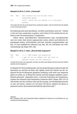 Image of the Page - 182 - in Jugendkommunikation und Dialekt - Syntax gesprochener Sprache bei Jugendlichen in Osttirol