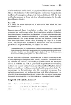 Bild der Seite - 205 - in Jugendkommunikation und Dialekt - Syntax gesprochener Sprache bei Jugendlichen in Osttirol