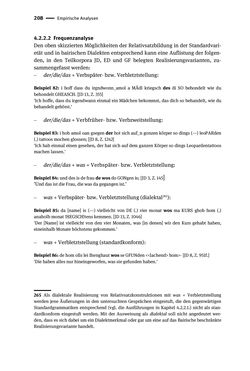 Image of the Page - 208 - in Jugendkommunikation und Dialekt - Syntax gesprochener Sprache bei Jugendlichen in Osttirol