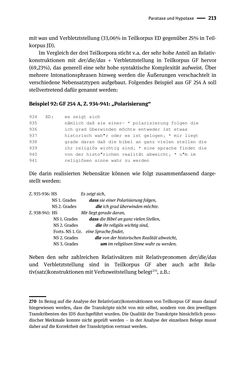 Image of the Page - 213 - in Jugendkommunikation und Dialekt - Syntax gesprochener Sprache bei Jugendlichen in Osttirol