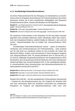 Image of the Page - 218 - in Jugendkommunikation und Dialekt - Syntax gesprochener Sprache bei Jugendlichen in Osttirol