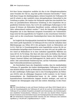 Bild der Seite - 226 - in Jugendkommunikation und Dialekt - Syntax gesprochener Sprache bei Jugendlichen in Osttirol