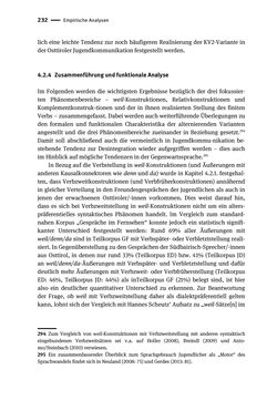 Bild der Seite - 232 - in Jugendkommunikation und Dialekt - Syntax gesprochener Sprache bei Jugendlichen in Osttirol