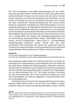 Bild der Seite - 237 - in Jugendkommunikation und Dialekt - Syntax gesprochener Sprache bei Jugendlichen in Osttirol