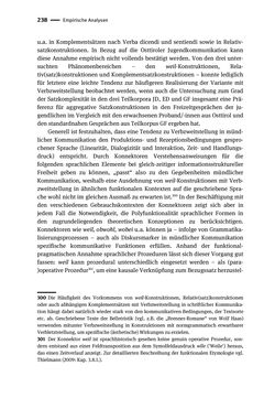 Bild der Seite - 238 - in Jugendkommunikation und Dialekt - Syntax gesprochener Sprache bei Jugendlichen in Osttirol