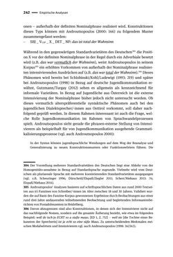 Bild der Seite - 242 - in Jugendkommunikation und Dialekt - Syntax gesprochener Sprache bei Jugendlichen in Osttirol