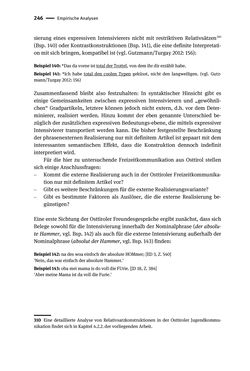 Bild der Seite - 246 - in Jugendkommunikation und Dialekt - Syntax gesprochener Sprache bei Jugendlichen in Osttirol