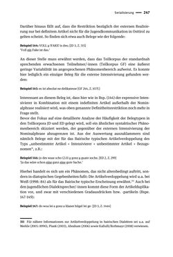 Bild der Seite - 247 - in Jugendkommunikation und Dialekt - Syntax gesprochener Sprache bei Jugendlichen in Osttirol