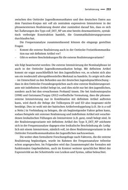 Image of the Page - 253 - in Jugendkommunikation und Dialekt - Syntax gesprochener Sprache bei Jugendlichen in Osttirol