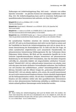 Image of the Page - 255 - in Jugendkommunikation und Dialekt - Syntax gesprochener Sprache bei Jugendlichen in Osttirol