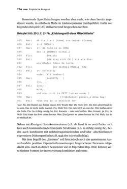 Image of the Page - 264 - in Jugendkommunikation und Dialekt - Syntax gesprochener Sprache bei Jugendlichen in Osttirol