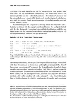 Image of the Page - 292 - in Jugendkommunikation und Dialekt - Syntax gesprochener Sprache bei Jugendlichen in Osttirol
