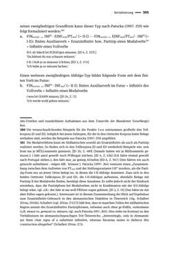 Image of the Page - 305 - in Jugendkommunikation und Dialekt - Syntax gesprochener Sprache bei Jugendlichen in Osttirol