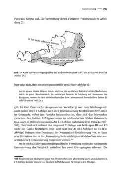 Image of the Page - 307 - in Jugendkommunikation und Dialekt - Syntax gesprochener Sprache bei Jugendlichen in Osttirol