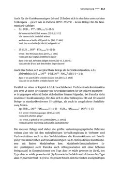 Bild der Seite - 313 - in Jugendkommunikation und Dialekt - Syntax gesprochener Sprache bei Jugendlichen in Osttirol