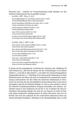 Image of the Page - 315 - in Jugendkommunikation und Dialekt - Syntax gesprochener Sprache bei Jugendlichen in Osttirol