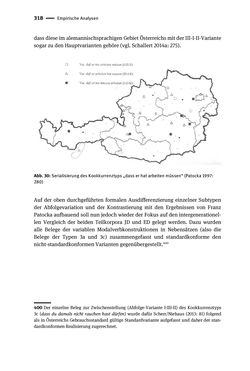 Bild der Seite - 318 - in Jugendkommunikation und Dialekt - Syntax gesprochener Sprache bei Jugendlichen in Osttirol