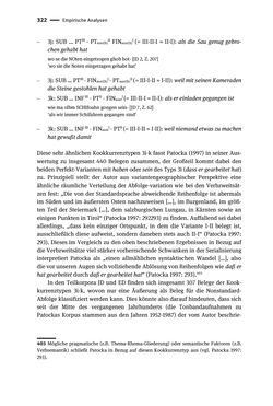 Image of the Page - 322 - in Jugendkommunikation und Dialekt - Syntax gesprochener Sprache bei Jugendlichen in Osttirol