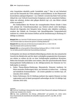 Image of the Page - 324 - in Jugendkommunikation und Dialekt - Syntax gesprochener Sprache bei Jugendlichen in Osttirol