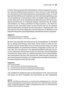 Image of the Page - 325 - in Jugendkommunikation und Dialekt - Syntax gesprochener Sprache bei Jugendlichen in Osttirol