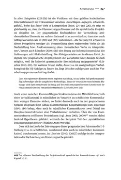 Image of the Page - 327 - in Jugendkommunikation und Dialekt - Syntax gesprochener Sprache bei Jugendlichen in Osttirol