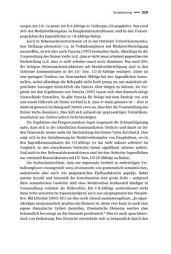 Image of the Page - 329 - in Jugendkommunikation und Dialekt - Syntax gesprochener Sprache bei Jugendlichen in Osttirol