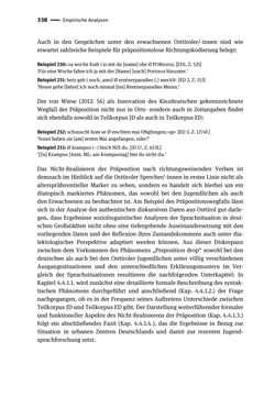 Image of the Page - 338 - in Jugendkommunikation und Dialekt - Syntax gesprochener Sprache bei Jugendlichen in Osttirol