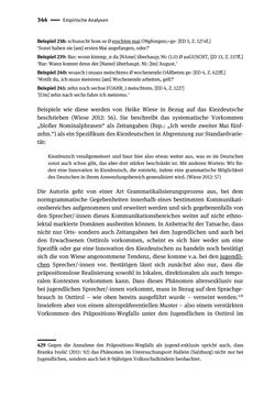 Image of the Page - 344 - in Jugendkommunikation und Dialekt - Syntax gesprochener Sprache bei Jugendlichen in Osttirol