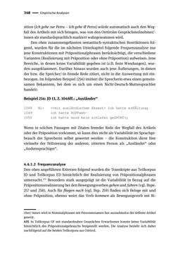 Image of the Page - 348 - in Jugendkommunikation und Dialekt - Syntax gesprochener Sprache bei Jugendlichen in Osttirol