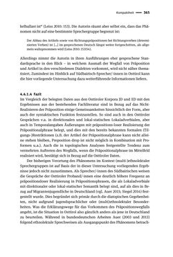 Bild der Seite - 365 - in Jugendkommunikation und Dialekt - Syntax gesprochener Sprache bei Jugendlichen in Osttirol