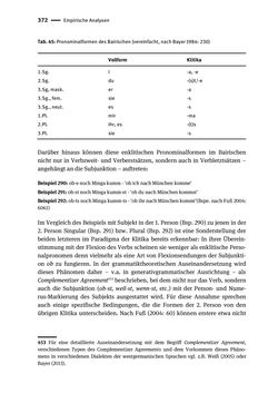 Image of the Page - 372 - in Jugendkommunikation und Dialekt - Syntax gesprochener Sprache bei Jugendlichen in Osttirol