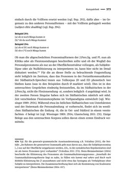 Image of the Page - 373 - in Jugendkommunikation und Dialekt - Syntax gesprochener Sprache bei Jugendlichen in Osttirol