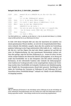 Bild der Seite - 385 - in Jugendkommunikation und Dialekt - Syntax gesprochener Sprache bei Jugendlichen in Osttirol