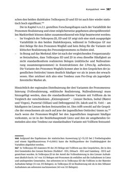 Image of the Page - 387 - in Jugendkommunikation und Dialekt - Syntax gesprochener Sprache bei Jugendlichen in Osttirol