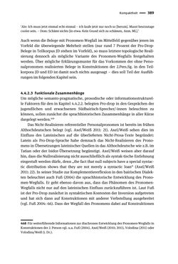 Image of the Page - 389 - in Jugendkommunikation und Dialekt - Syntax gesprochener Sprache bei Jugendlichen in Osttirol